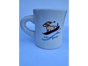 Life is Good Ceramic Mug – Dog in Sled - "Do what you like Like what you do"